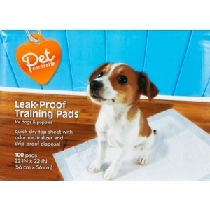 slide 1 of 1, Pet Central Pet Central Leak-Proof Puppy Training Pads, 100 ct