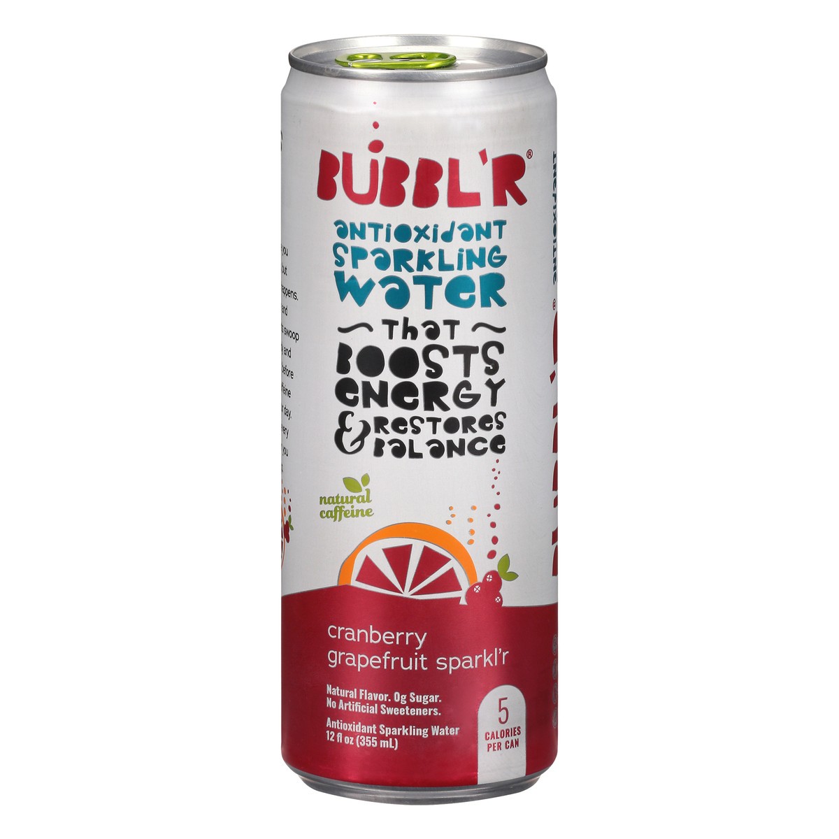 slide 5 of 13, BUBBL'R Cranberry Grapefruit Sparkl'r Antioxidant Sparkling Water - 12 fl oz, 12 fl oz