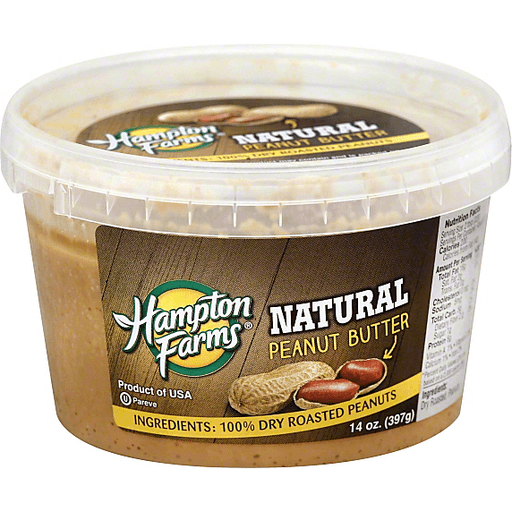 Hampton Farms Natural Peanut Butter 14 Oz | Shipt