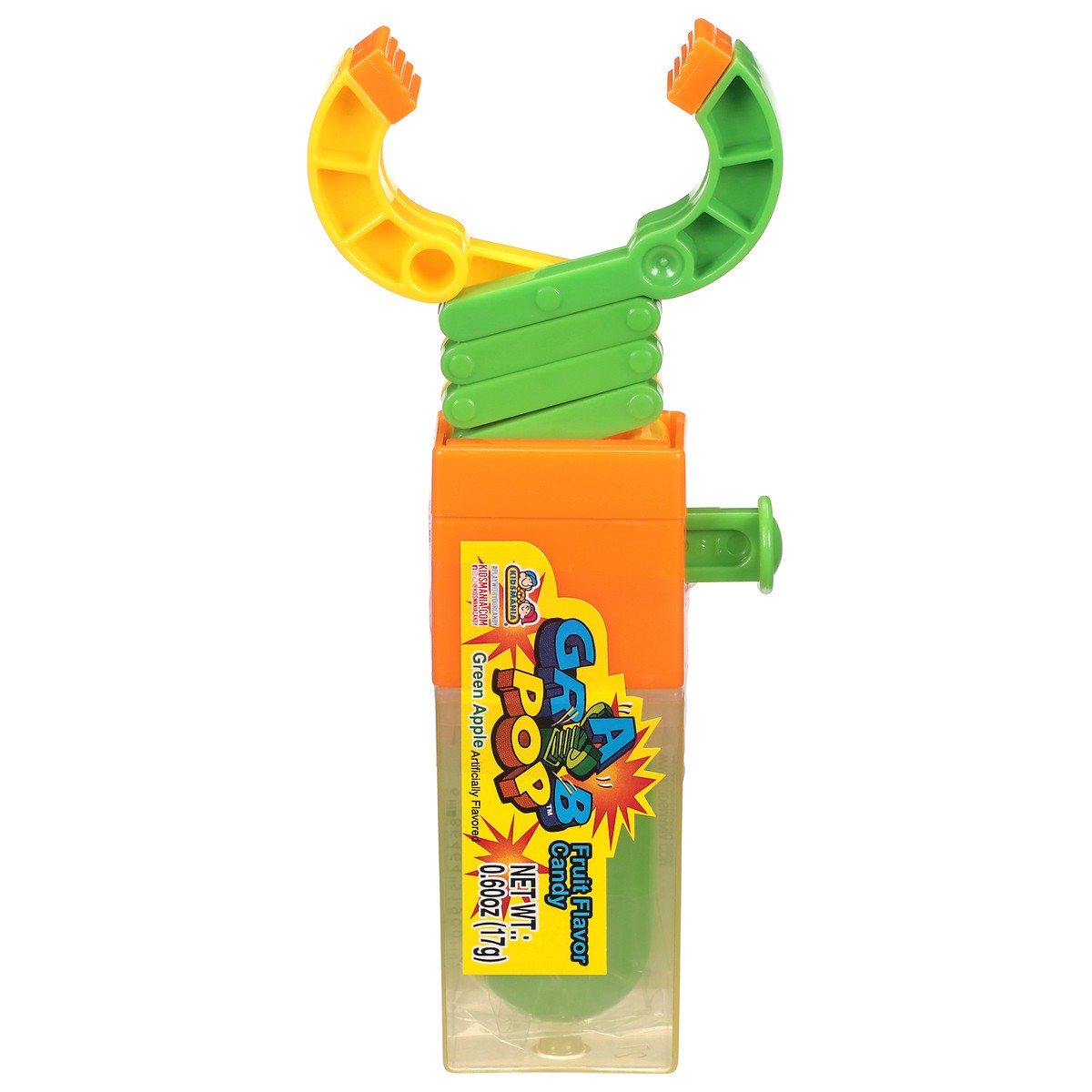 slide 1 of 13, Kidsmania Grab Pop Green Apple Candy 0.60 oz, 0.6 oz