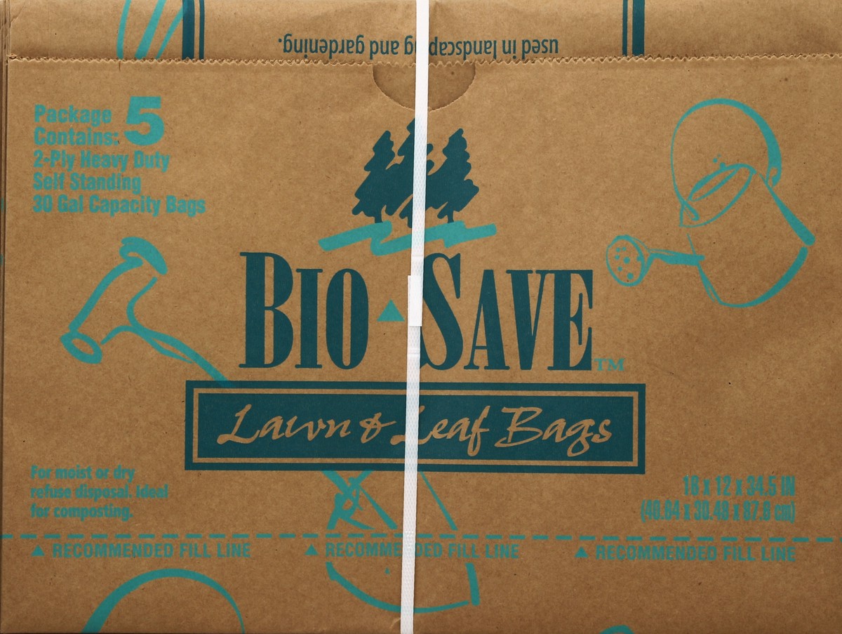 slide 2 of 4, Bio Save Bio-Save Lawn & Leaf Paper 5 Count, 1 ct