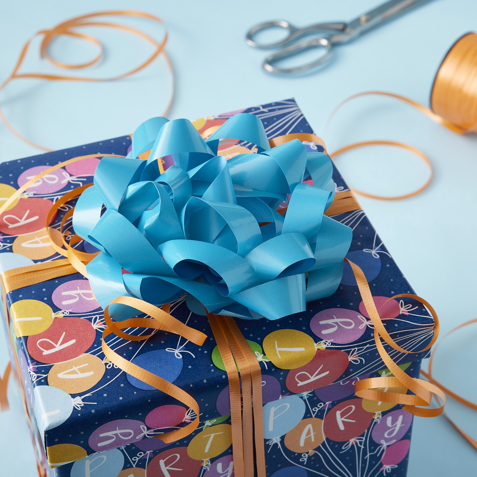 slide 3 of 3, 5.75" Turquoise Lacquer Gift Bow By Celebrate It, 5.75 in