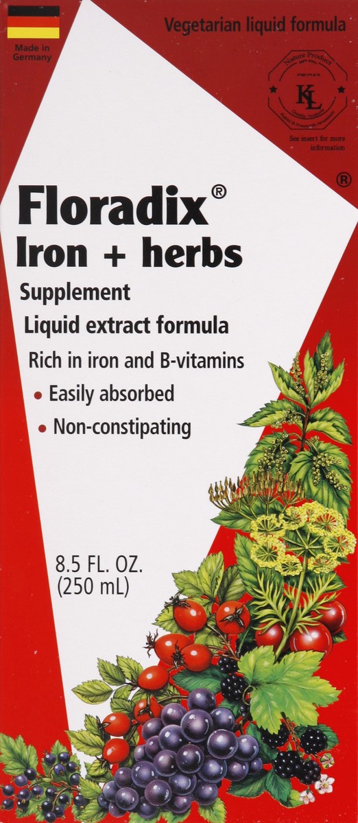 slide 3 of 6, Floradix Iron + Herbs 8.5 oz, 8.5 oz