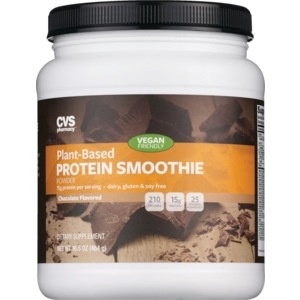 slide 1 of 1, CVS Health Plant Based Protein Smoothie Powder 16.5 Oz, Chocolate, 16.5 oz