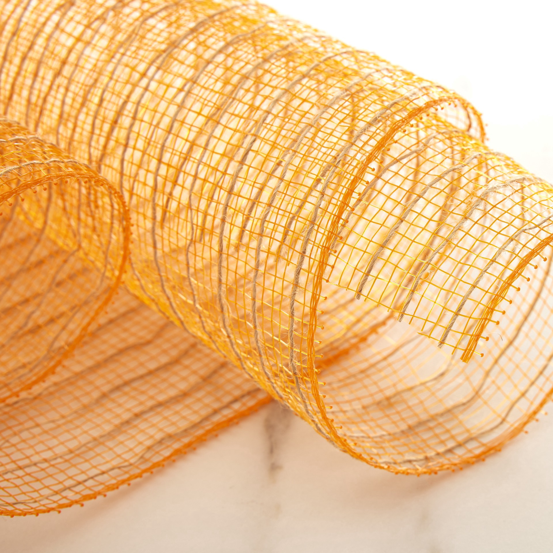 slide 3 of 3, 10" X 19ft. Orange Mesh By Celebrate It, 10 in x 19 ft