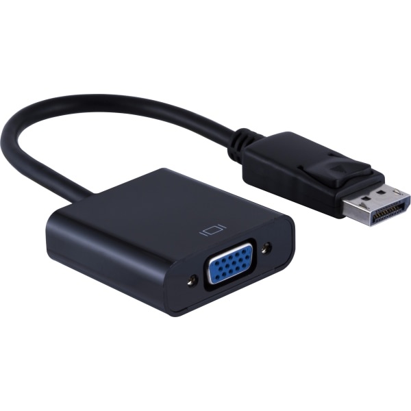 slide 1 of 4, Ativa Displayport To Vga Pigtail Adapter, 6&Rdquo;, Black, 36543, 1 ct