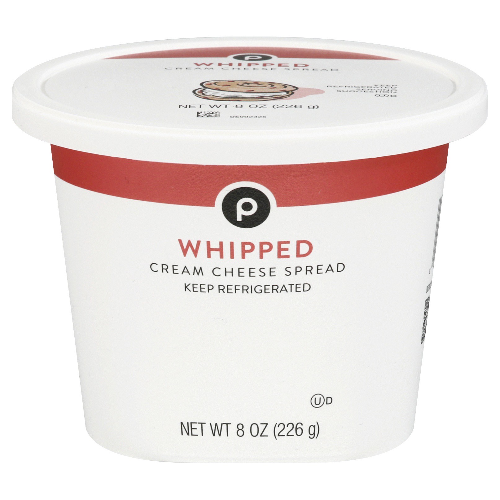 slide 1 of 1, Publix Cream Cheese Spread, Whipped, 8 oz