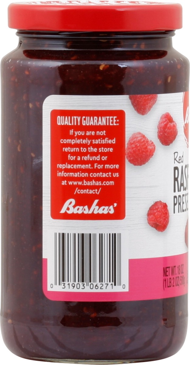 slide 5 of 13, Bashas Red Rspbry Prsrvs, 18 oz