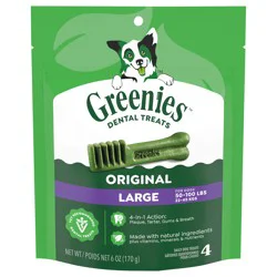 Greenies Large Original Dental Treats 4 ea