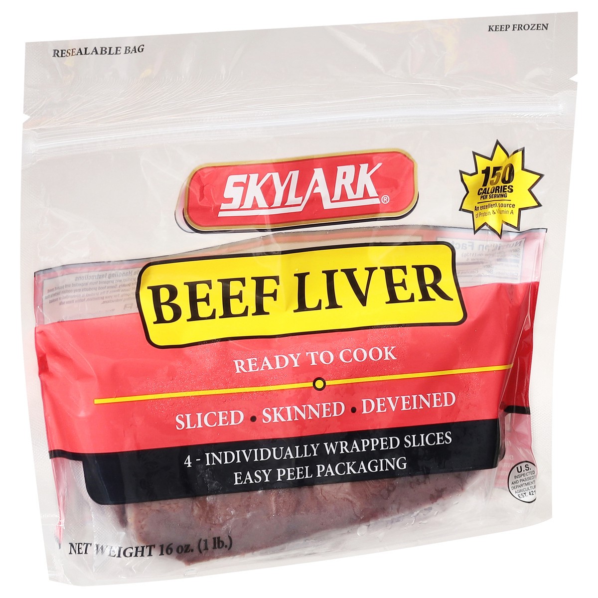 slide 3 of 14, Skylark Beef Liver 4 ea, 4 ct