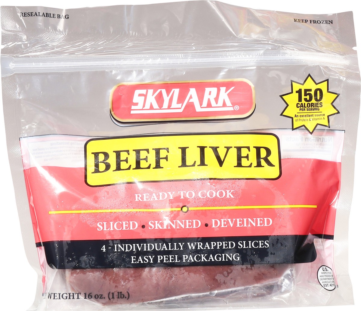 slide 7 of 14, Skylark Beef Liver 4 ea, 4 ct