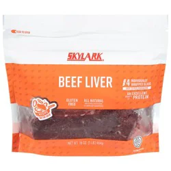 Skylark Beef Liver Slices Frozen - 16 oz