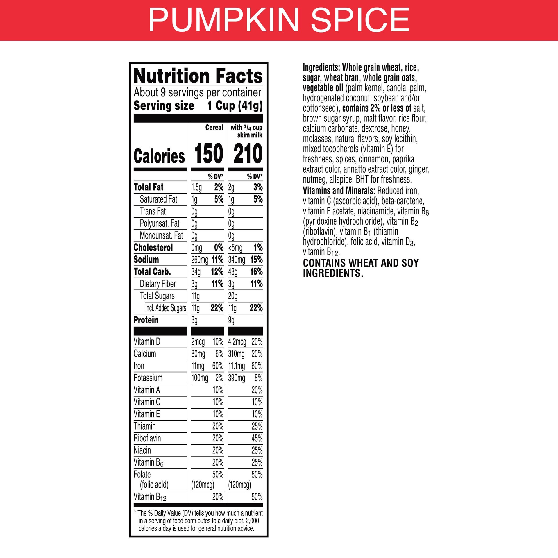 slide 3 of 5, Special K Kellogg's Special K Cold Breakfast Cereal, Pumpkin Spice, 12.9 oz, 12.9 oz