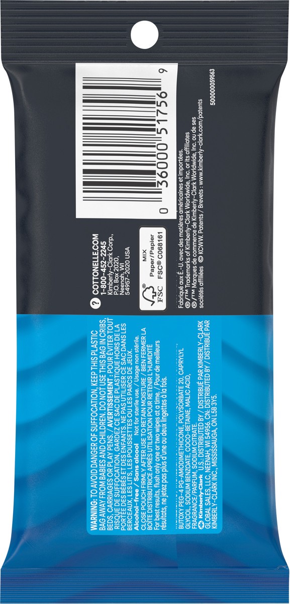slide 4 of 9, Cottonelle Fresh Care On-The-Go Flushable Wet Wipes, Adult Wet Wipes, 1 On-The-Go Pack, 14 Wipes Per Pack, 14 ct