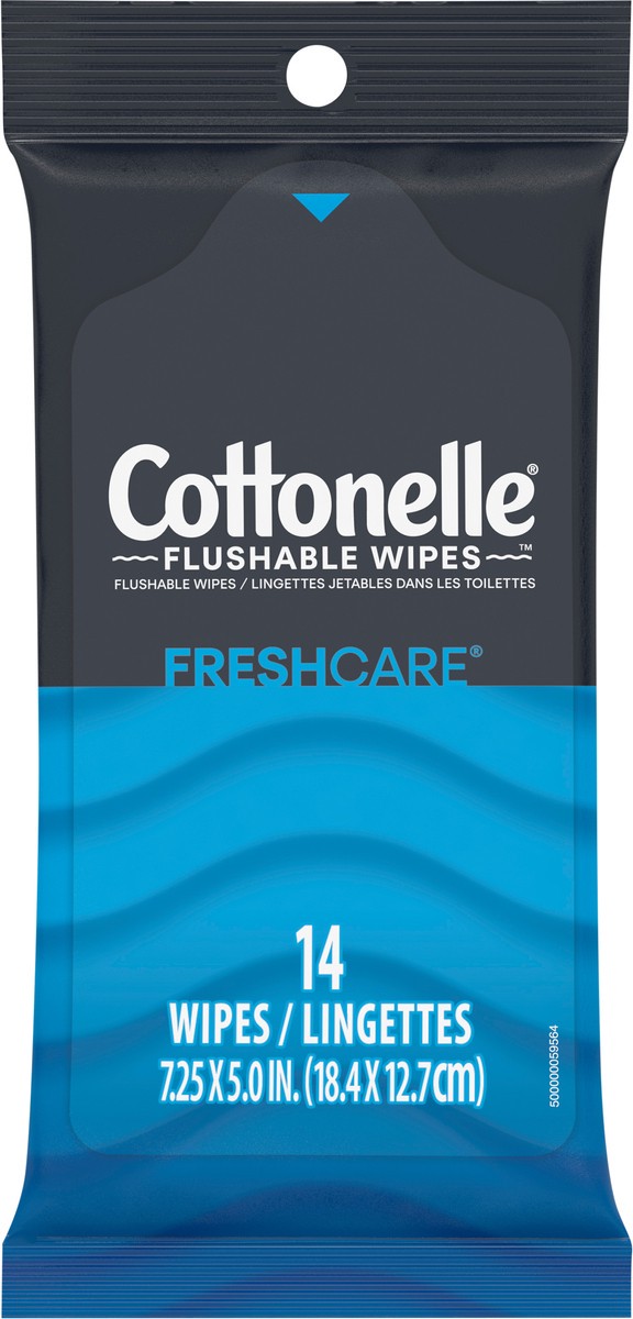 slide 6 of 9, Cottonelle Fresh Care On-The-Go Flushable Wet Wipes, Adult Wet Wipes, 1 On-The-Go Pack, 14 Wipes Per Pack, 14 ct