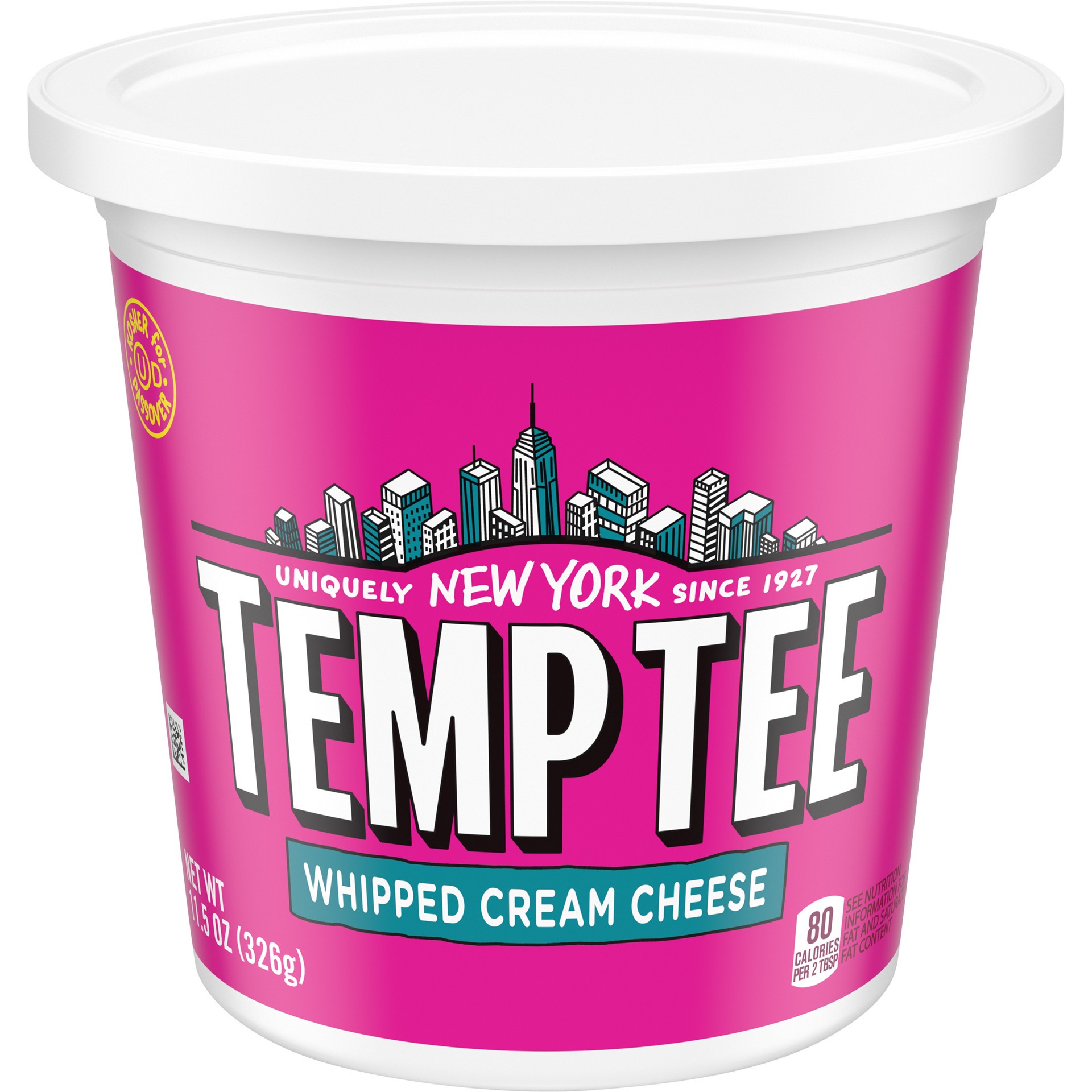 slide 1 of 5, Temp Tee Whipped Cream Cheese, 11.5 oz Tub, 11.5 oz