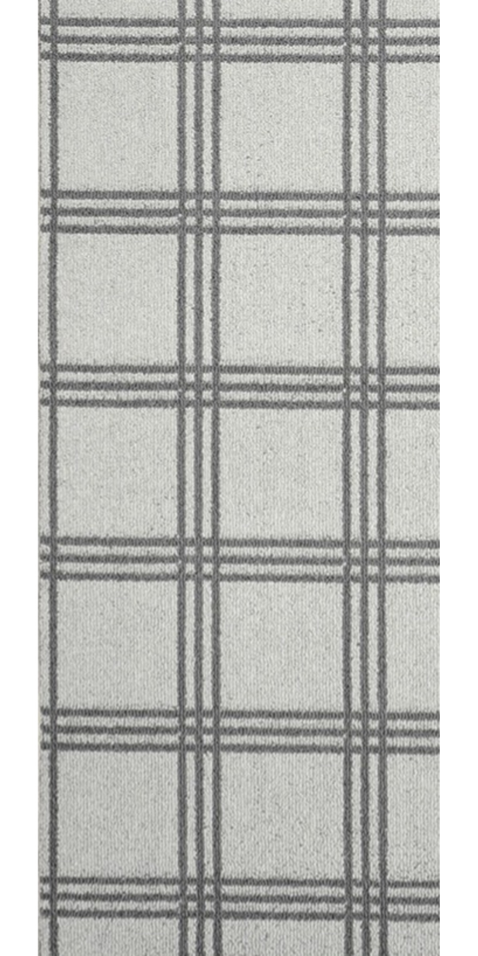 slide 1 of 1, Garland Pure Plaid Silver/Cinder 2x6 runner rug, 1 ct