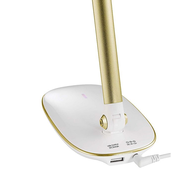 slide 5 of 6, Studio 3B 8-Watt LED USB Desk Lamp - Gold, 1 ct