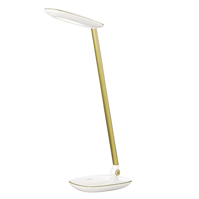 slide 1 of 6, Studio 3B 8-Watt LED USB Desk Lamp - Gold, 1 ct