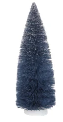 Bottle Brush Blue Glitter Tree (Large)