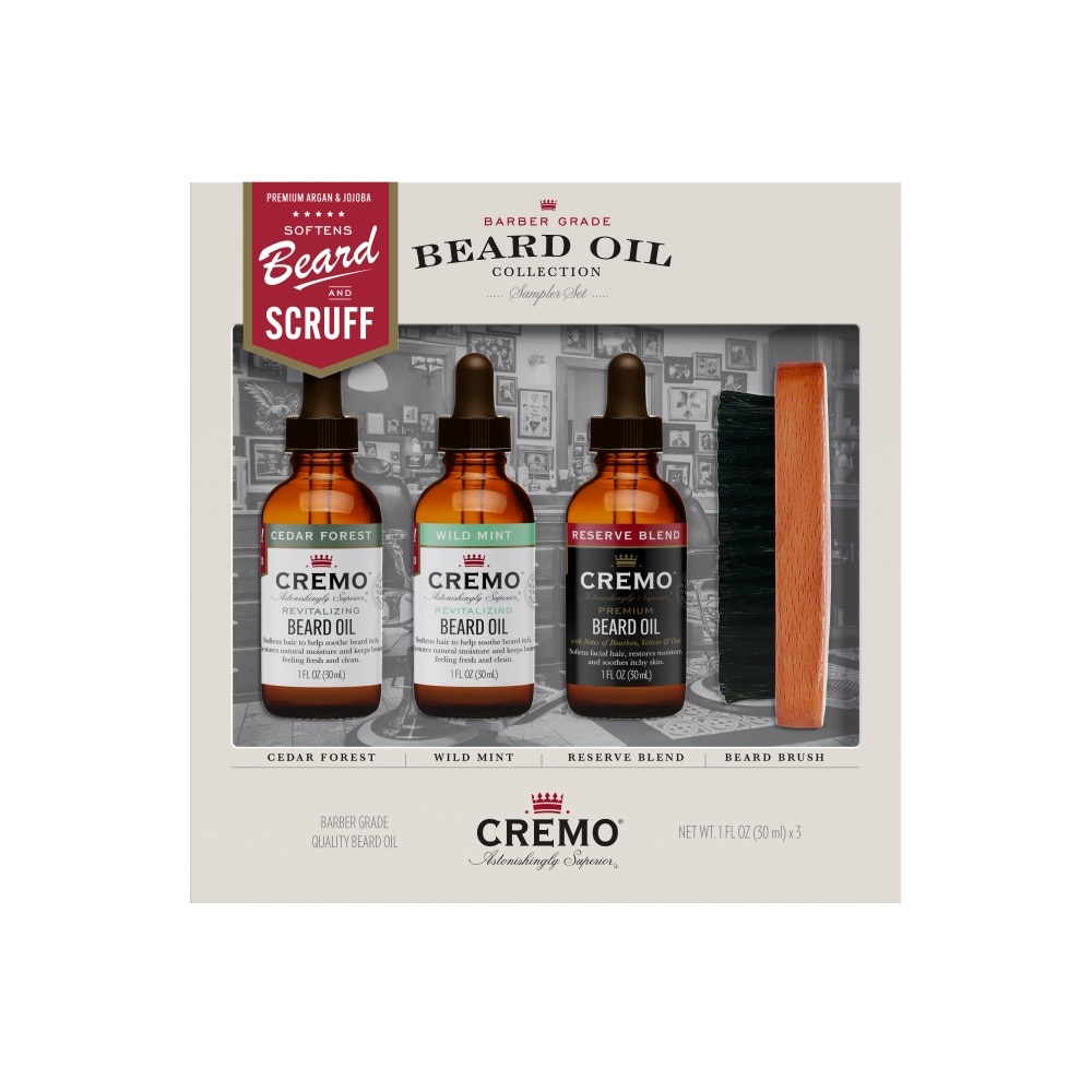 slide 1 of 1, Cremo Barber Grade Beard Oil Collection Gift Set, 1 ct