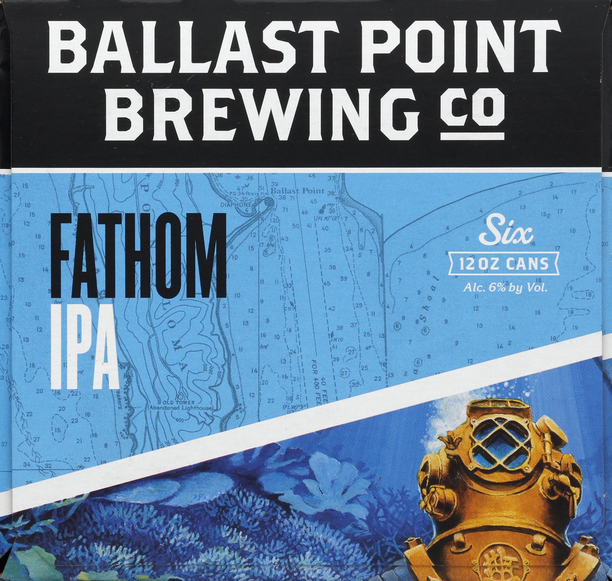 slide 3 of 6, Ballast Point Brewing Company Fathom IPA, 6 ct; 12 fl oz