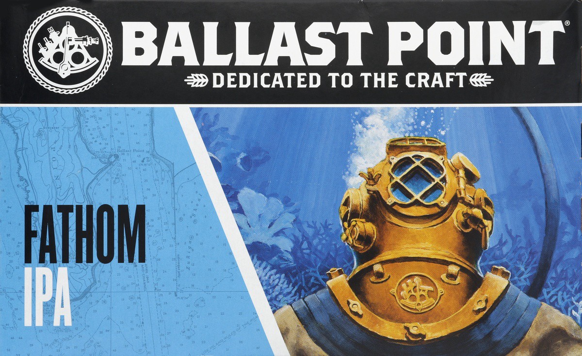 slide 5 of 6, Ballast Point Brewing Company Fathom IPA, 6 ct; 12 fl oz