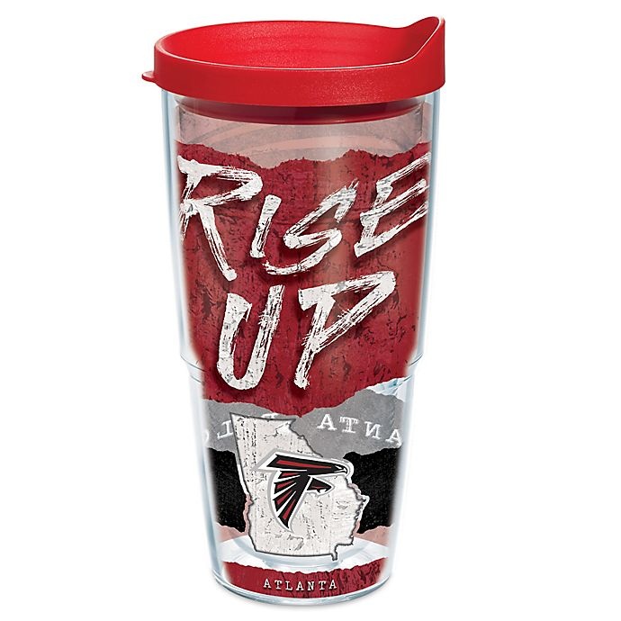 slide 1 of 1, Tervis NFL Atlanta Falcons Statement Wrap Tumbler with Lid, 24 oz