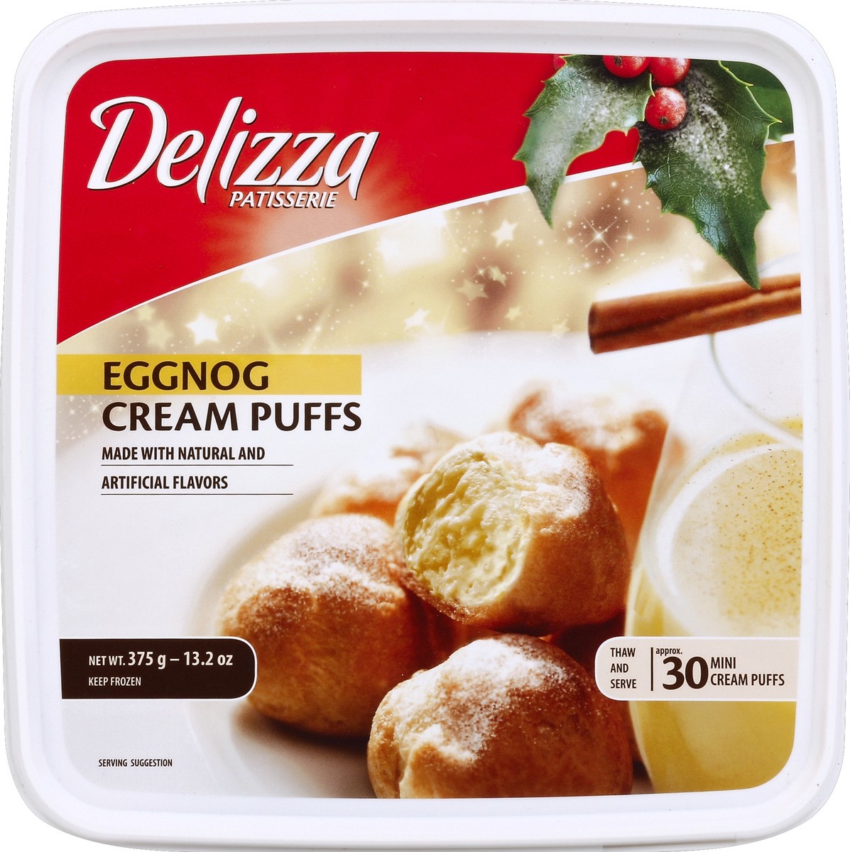 slide 2 of 4, Delizza Eggnog Cream Puffs, 30 ct