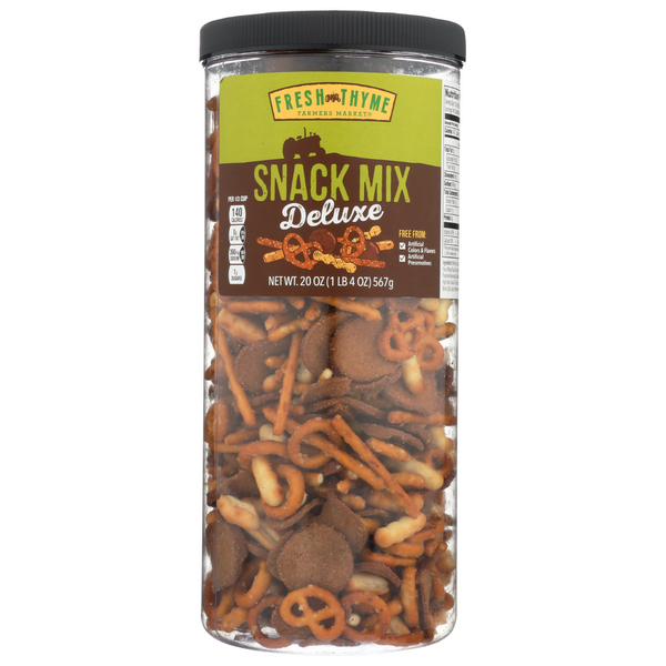 slide 1 of 1, Fresh Thyme Deluxe Snack Mix, 20 oz