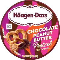slide 5 of 16, Häagen-Dazs Ice Cream Chocolate Peanut Butter Pretzel, 14 oz
