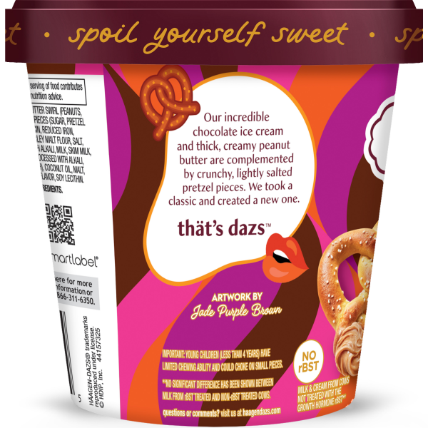 slide 15 of 16, Häagen-Dazs Ice Cream Chocolate Peanut Butter Pretzel, 14 oz