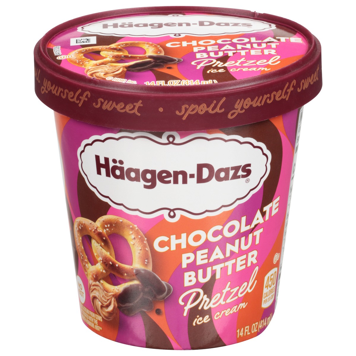 slide 1 of 16, Häagen-Dazs Ice Cream Chocolate Peanut Butter Pretzel, 14 oz