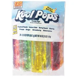 Kool Pops Assorted Freezer Pops, 24-2 oz
