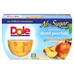 Dole Diced Peaches Fruit Bowl