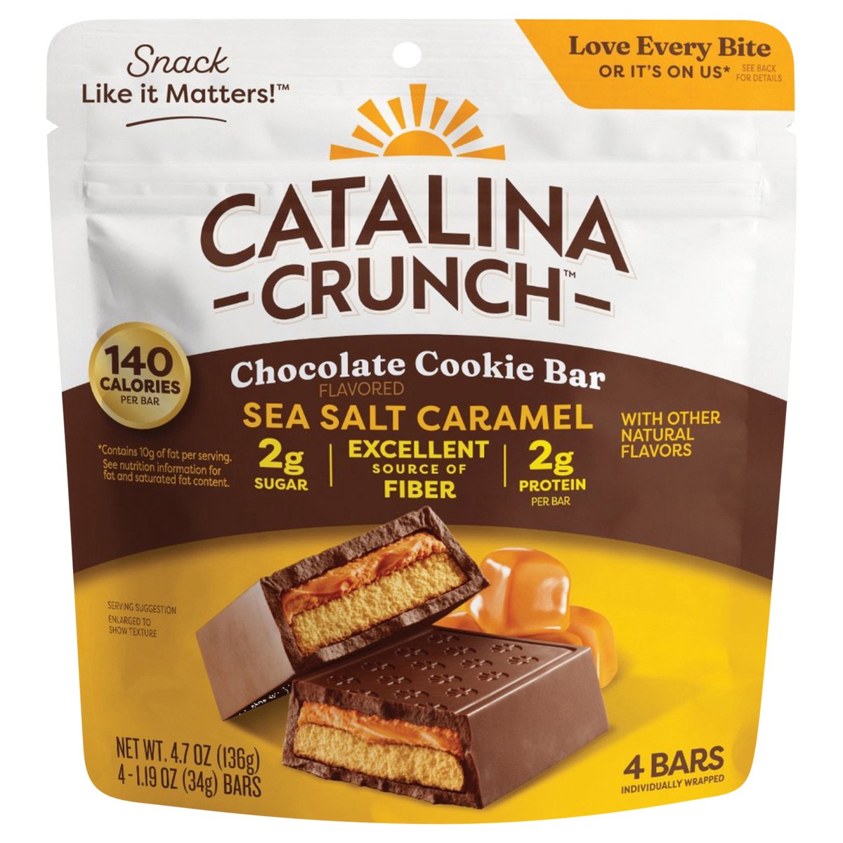 slide 1 of 10, Catalina Crunch Chocolate Cookie Bar, 55% Cacao, 4bar
