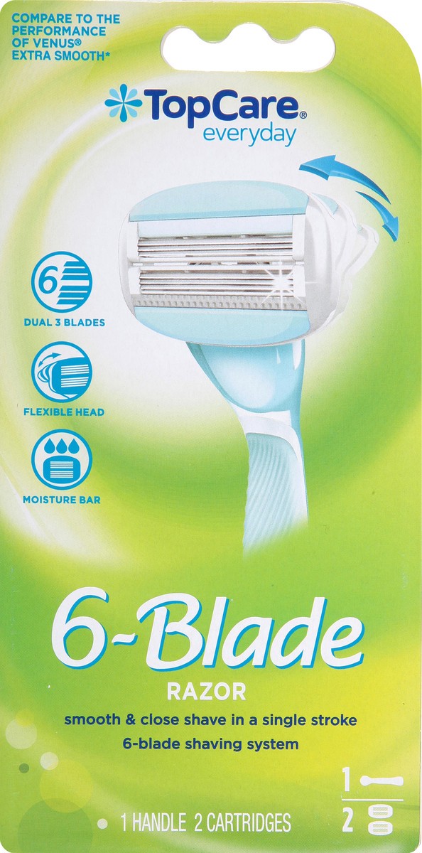 slide 13 of 13, TopCare Everyday 6-Blade Razor 1 ea, 1 ct