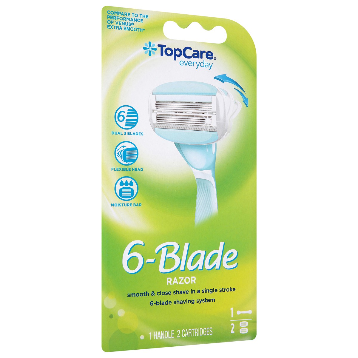 slide 3 of 13, TopCare Everyday 6-Blade Razor 1 ea, 1 ct