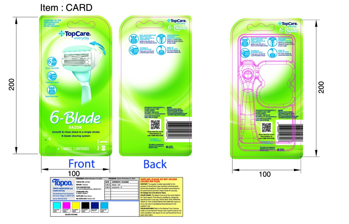 slide 12 of 13, TopCare Everyday 6-Blade Razor 1 ea, 1 ct