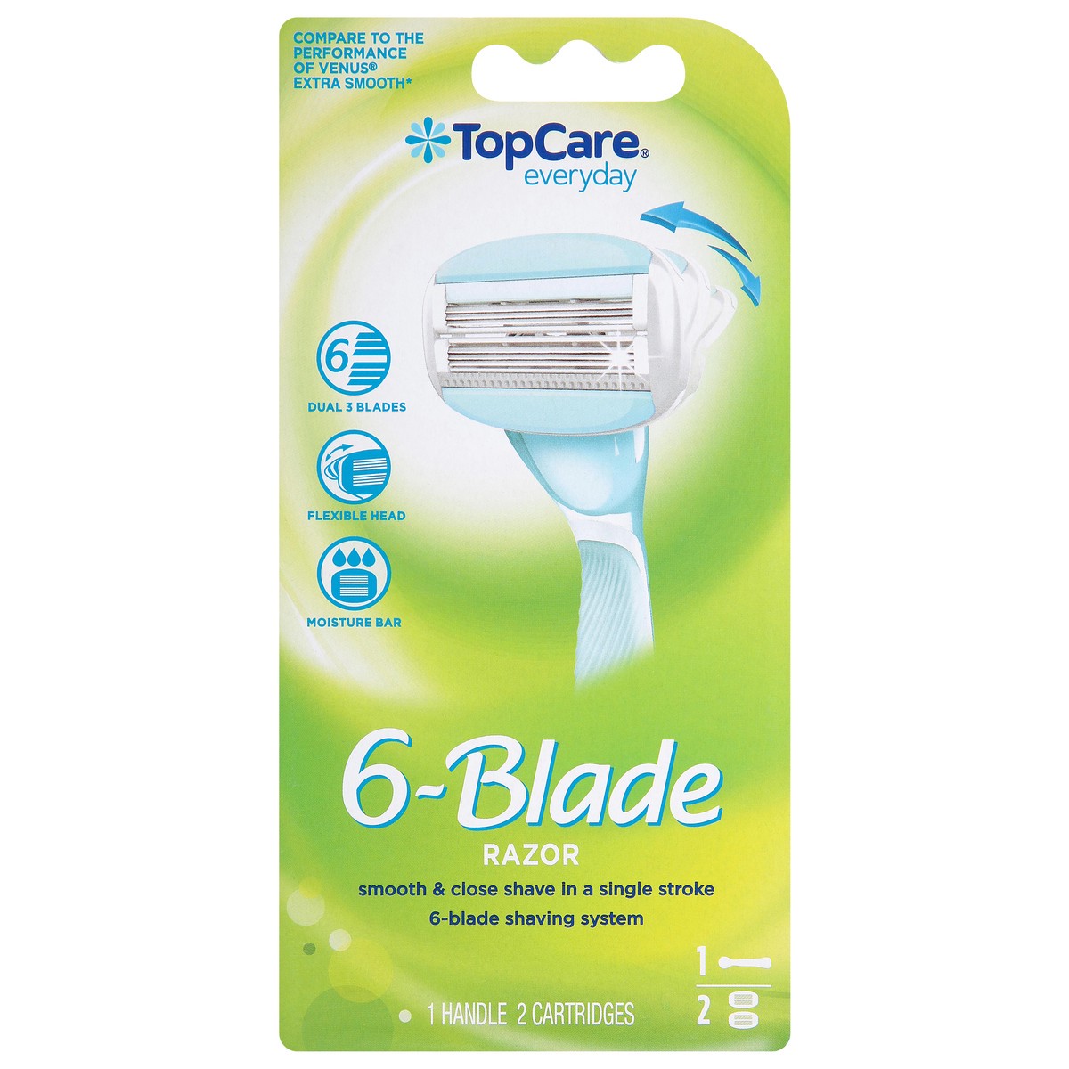 slide 11 of 13, TopCare Everyday 6-Blade Razor 1 ea, 1 ct