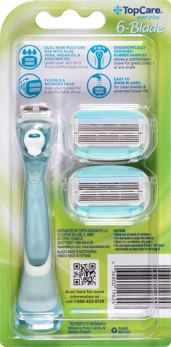 slide 5 of 13, TopCare Everyday 6-Blade Razor 1 ea, 1 ct