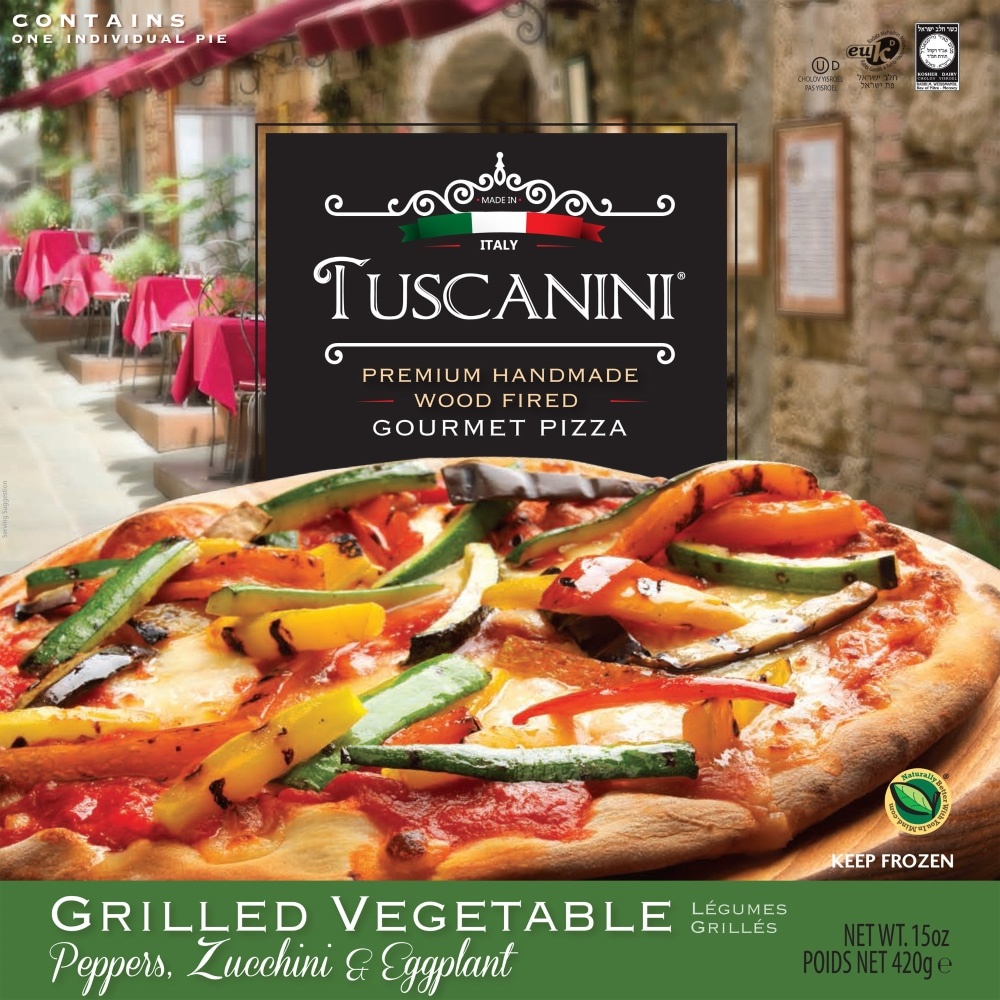 slide 1 of 1, Tuscanini Kosher Grilled Vegetable Pizza, 15 oz