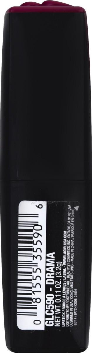 slide 8 of 12, L.A. Girl Lip Attraction Drama GLC590 Lipstick 0.11 oz, 1 ct