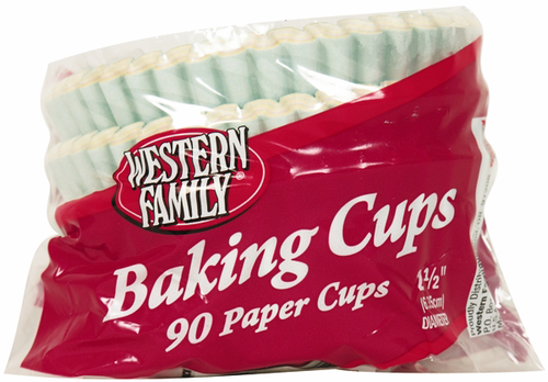 slide 1 of 1, Western Family Baking Cups, 90 ct