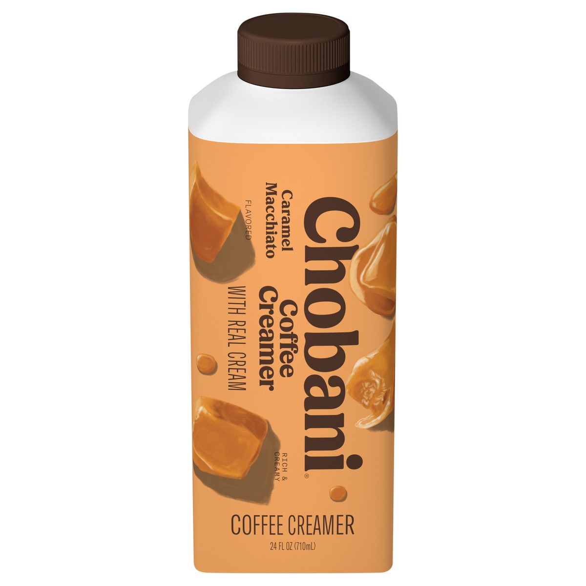 slide 1 of 12, Chobani Caramel Macchiato Dairy Creamer - 24 fl oz, 24 fl oz