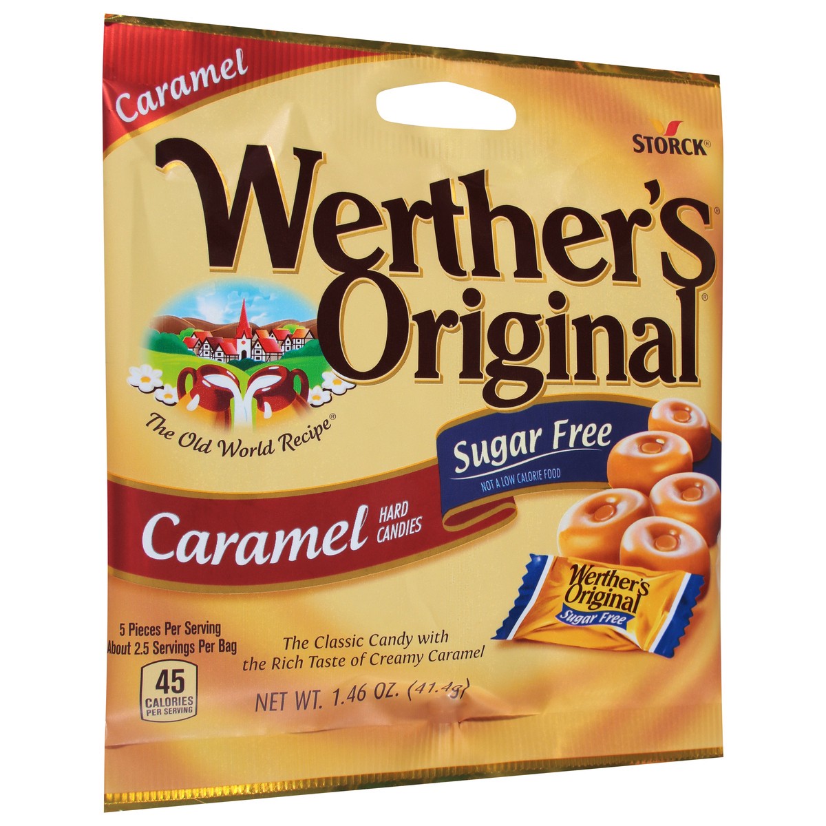 slide 4 of 9, Werther's Original Sugar Free Caramel Hard Candies 1.46 oz, 1.46 oz