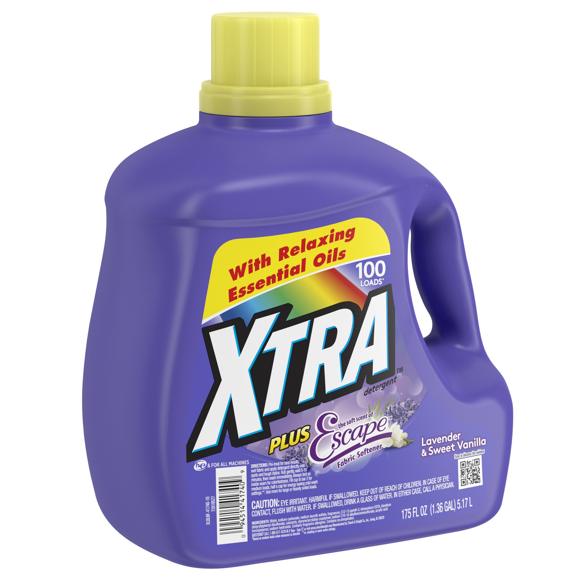 slide 3 of 5, Xtra Detergent 175 oz, 175 fl oz