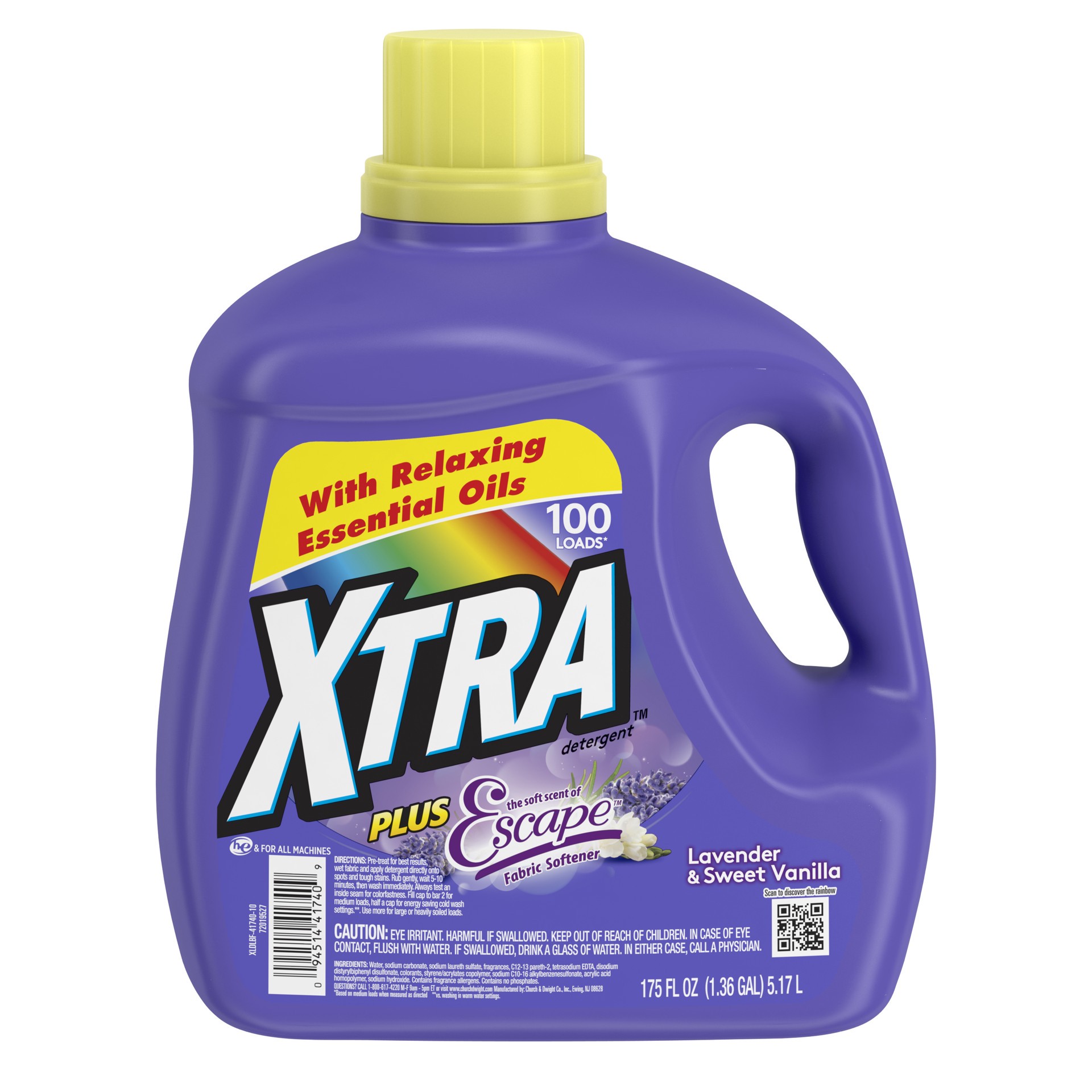 slide 1 of 5, Xtra Detergent 175 oz, 175 oz