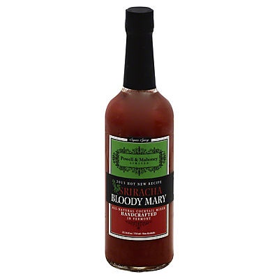 slide 1 of 1, Powell & Mahoney Bloody Mary Sriracha Cocktail Mixer, 750 ml