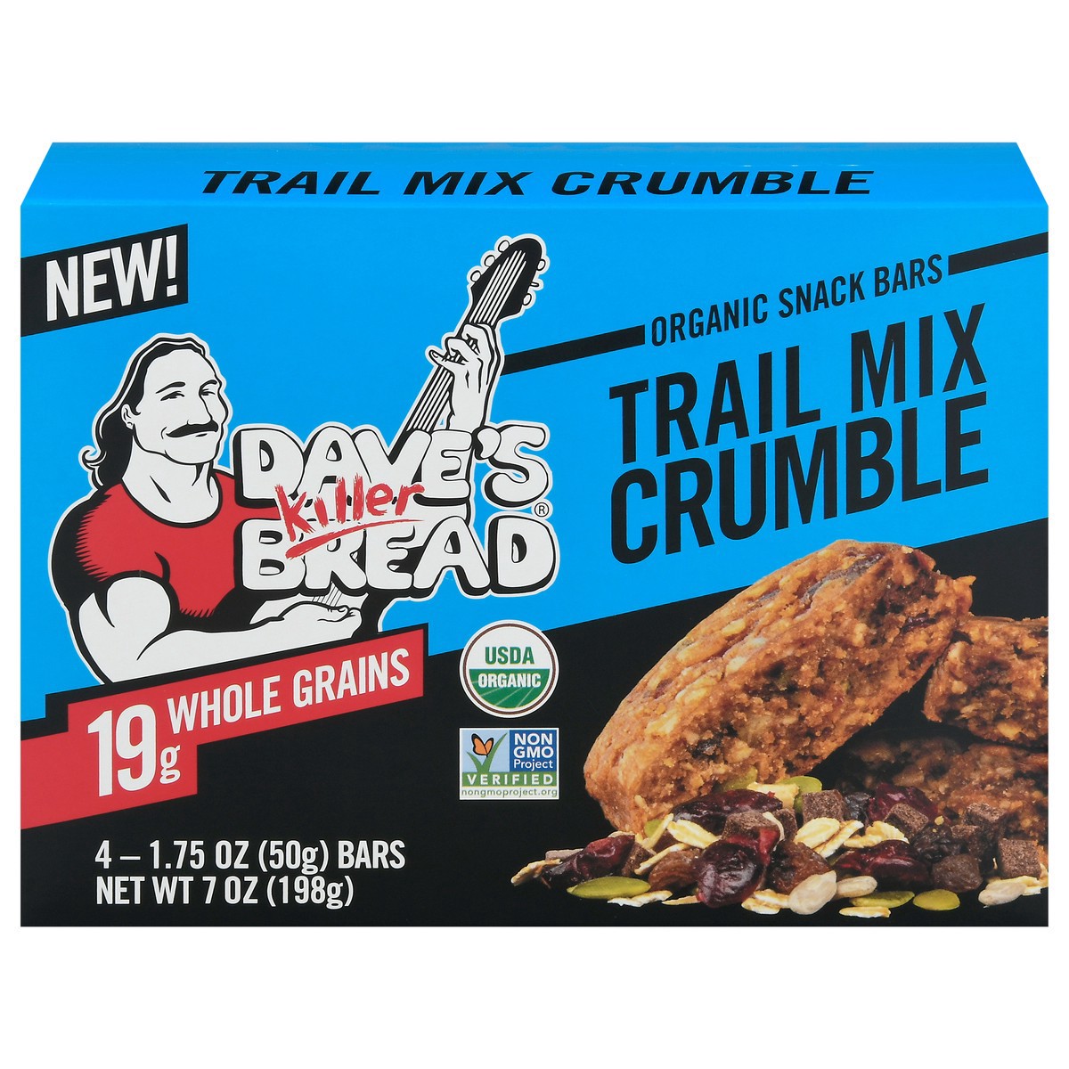 slide 2 of 11, Dave's Killer Bread Snack Bars, Organic, Trail Mix Crumble, 4 ct